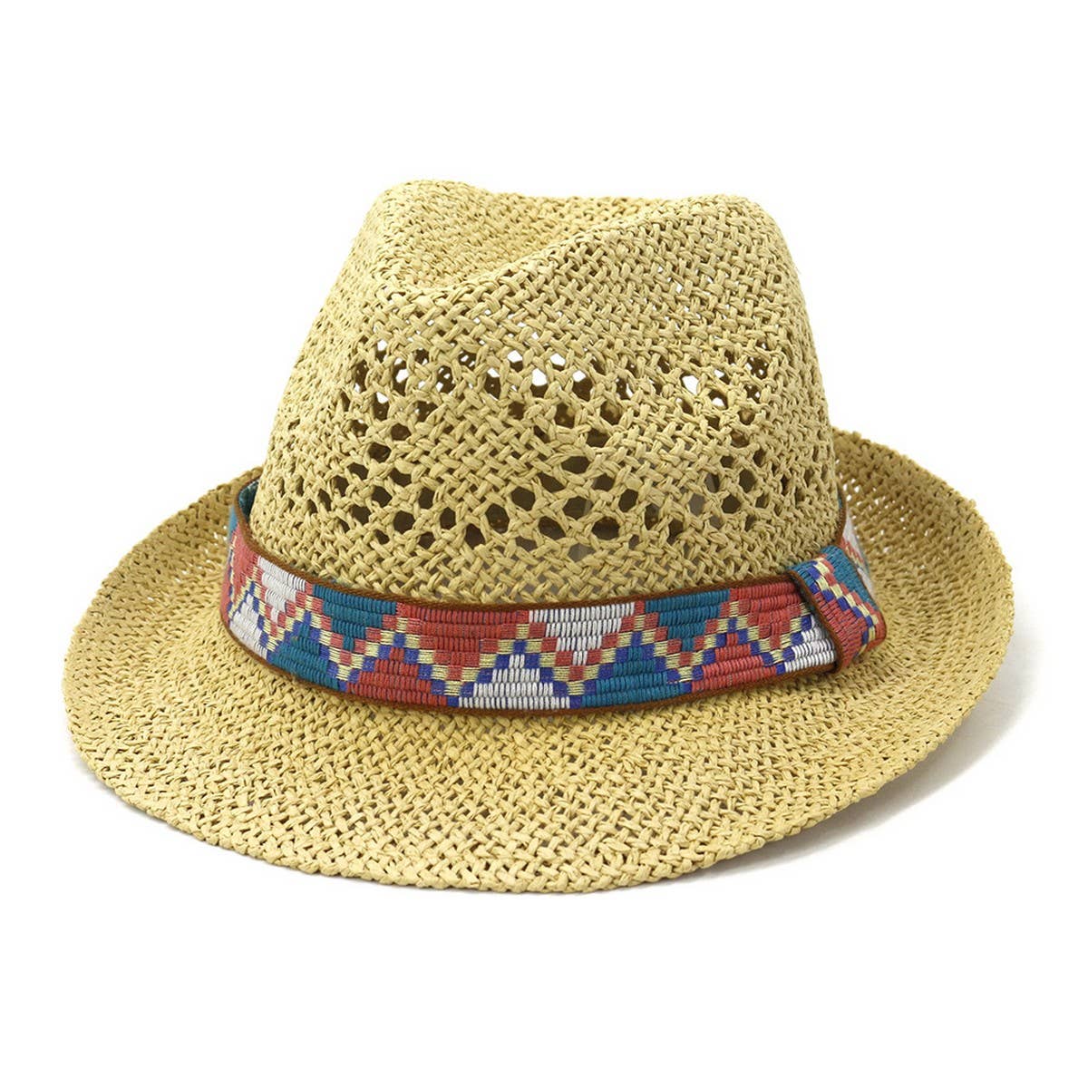 SPRING AND SUMMER HAND KNITTED PANAMA HAT_CWAH1255