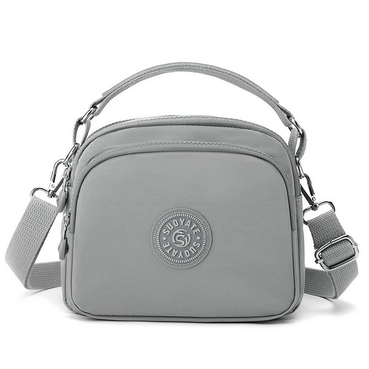 LIGHTWEIGHT NYLON SIMPLE SHOULDER MESSENGER BAG_CWAB3447