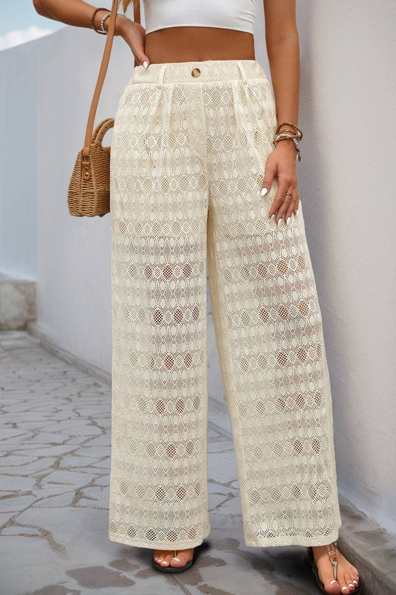 CWBLP1635_HIGH WAIST SEE-THROUGH LACE WIDE LEG PANTS