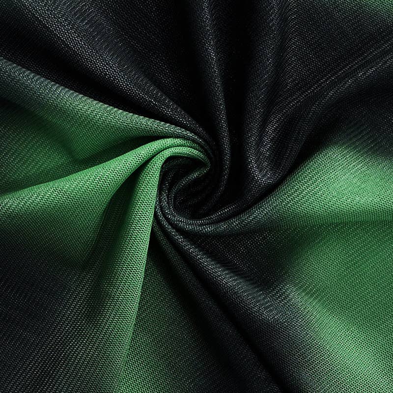 Gradient Tie-Dye Mesh Print Long-Sleeved T-Shirt