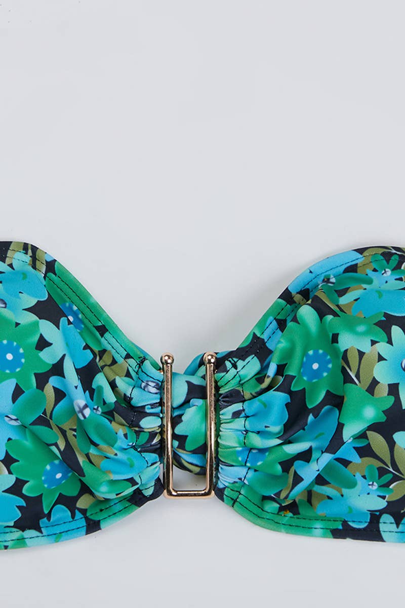 CWMW0796_METAL U-SHAPED THREE PIECE SWIMSUIT SET