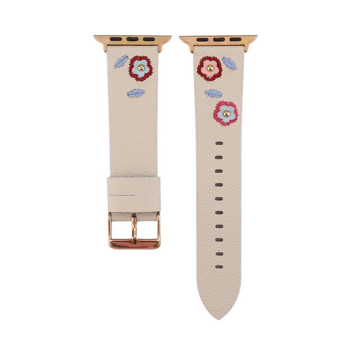 APPLE WATCH9-1 EMBROIDERED LEATHER STRAP_CWASC1540