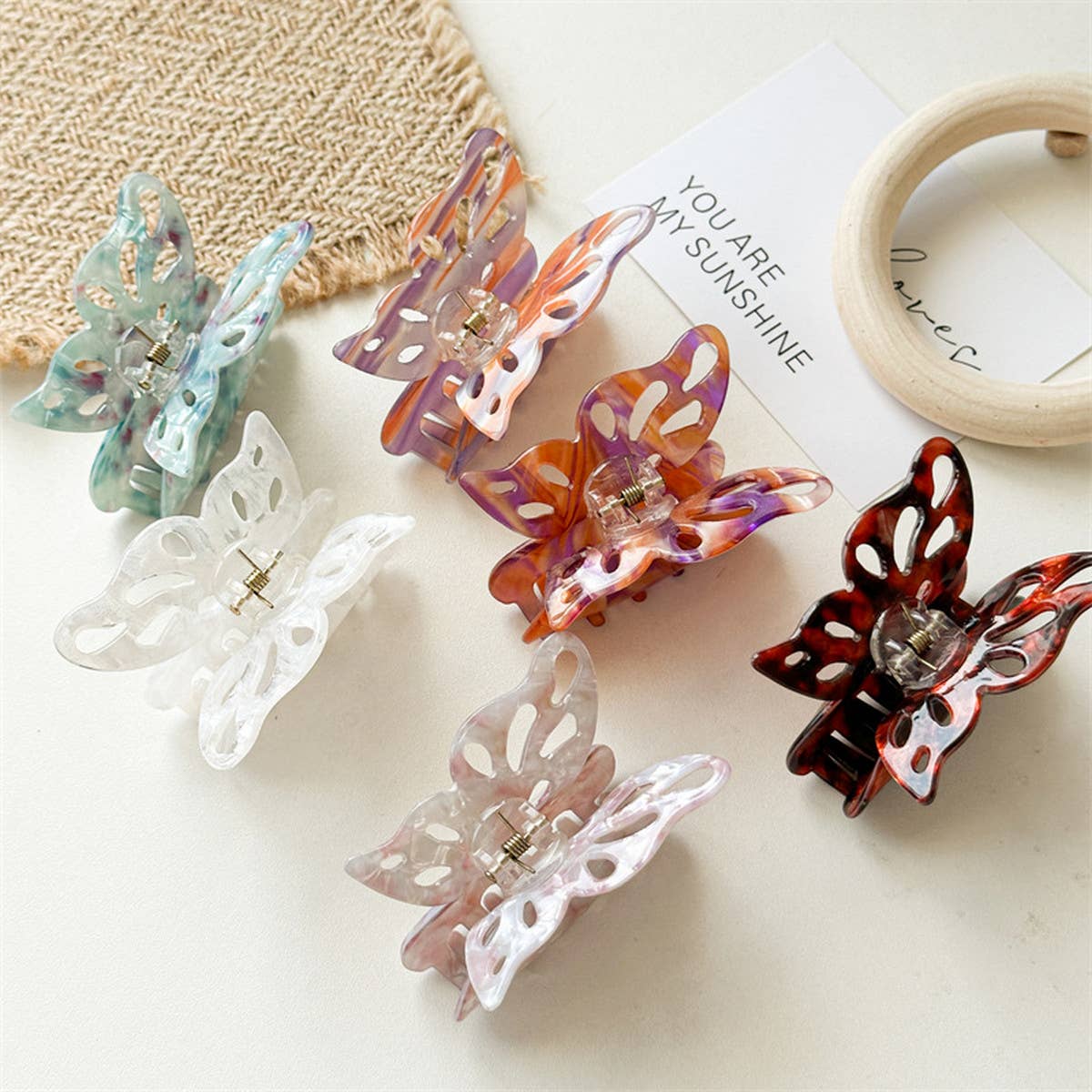 New Large Hollow Butterfly Hair Claw Women's Clip_CWAHA1028