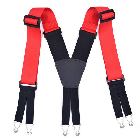MEN 6-CLIP ELASTIC CASUAL WIDENED SUSPENDERS