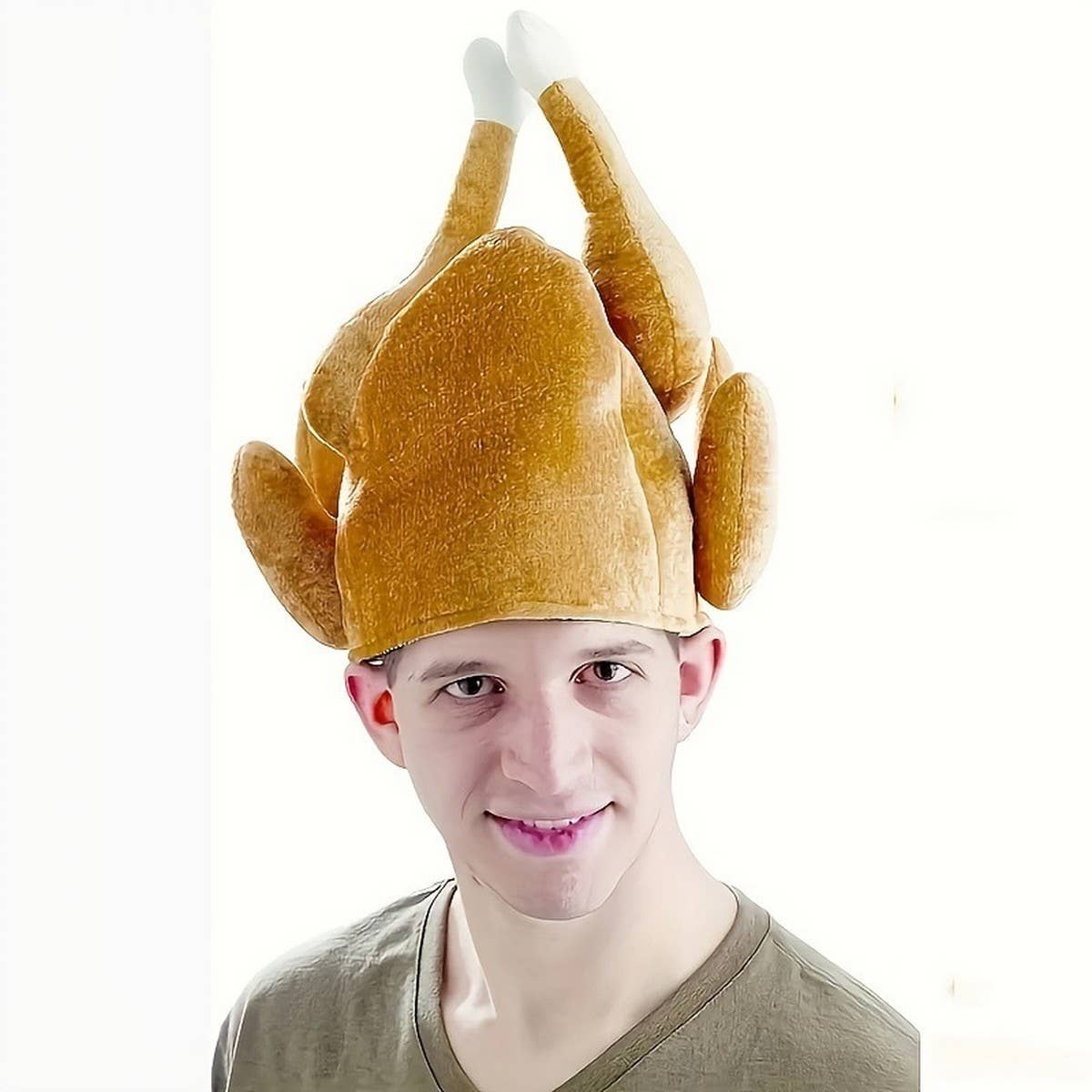 CWAH4049_THANKSGIVING ATMOSPHERE CHICKEN LEG HAT