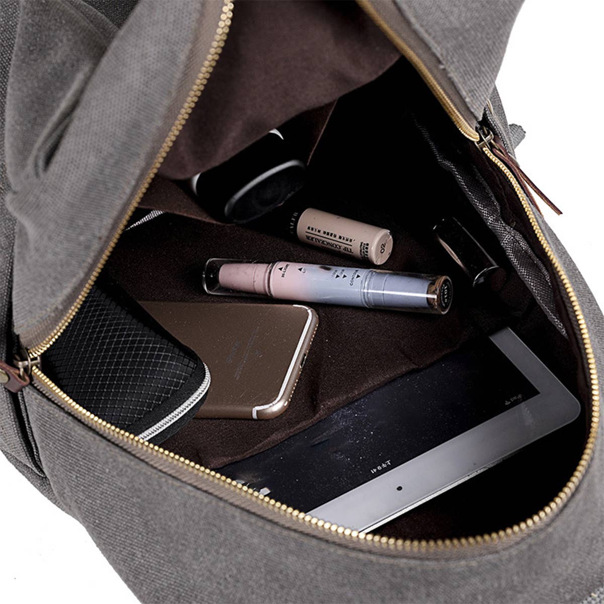 BACK-TO-SCHOOL CANVAS BACKPACK,LAPTOP COMPARTMENT_CWAB2209