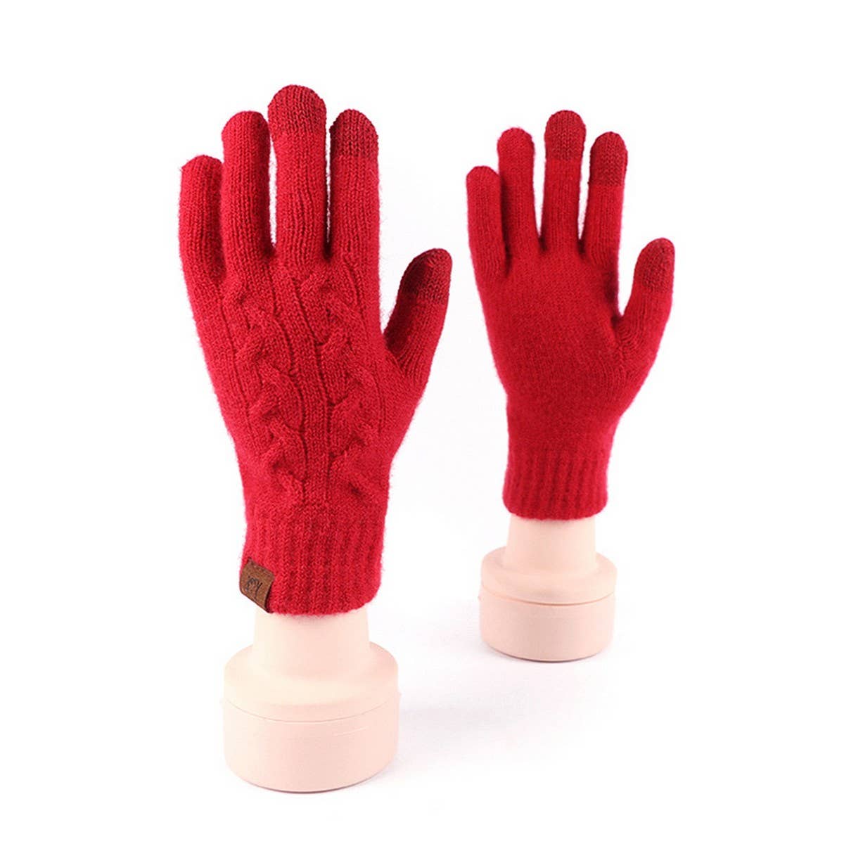 WINTER FESTIVE WARM TOUCH SCREEN BRUSHED GLOVES_CWAG0376
