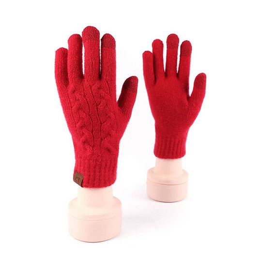 WINTER FESTIVE WARM TOUCH SCREEN BRUSHED GLOVES_CWAG0376