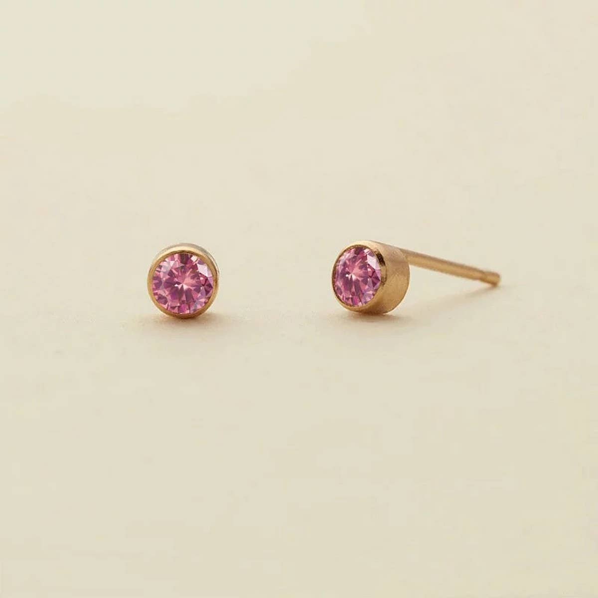 Zodiac Birthstone Zircon Stud Earrings Colorfast_CWAJE5027