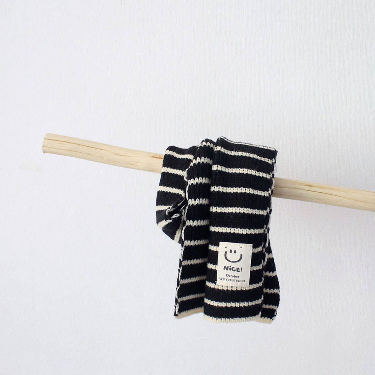 Kids' Knit Scarf with Smiley Tag ? Warm Winter