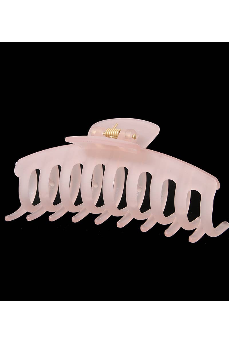 Summer Jelly Hair Claw - Avocado Green Matte Clip_CWAHA0093