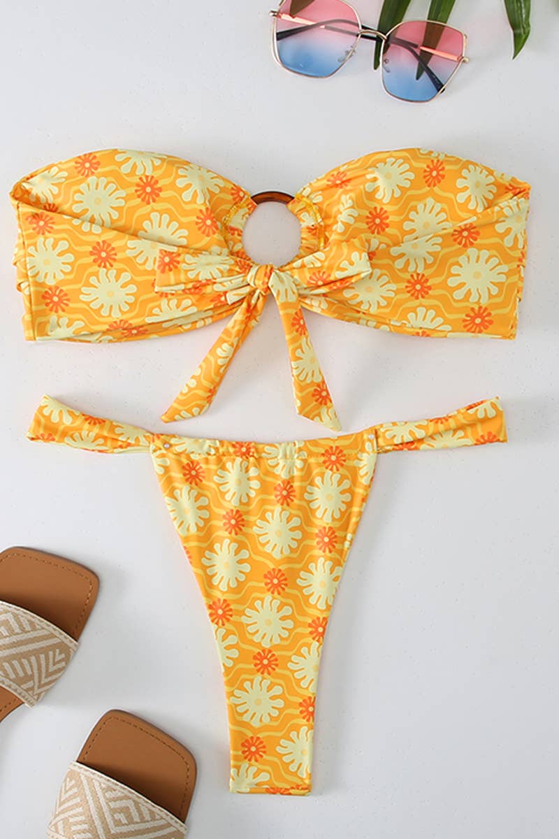 CWMW0815_WOMEN'S TIGHT FLORAL BEACH SWIMSUIT