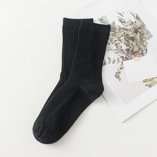 AUTUMN AND WINTER VERTICAL STRIPED CASUAL SOCKS_CWMS0981