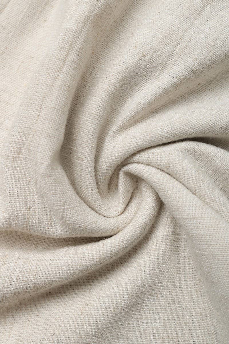 CWBSP0509_HIGH-WAIST ELASTIC CASUAL LINEN SHORTS