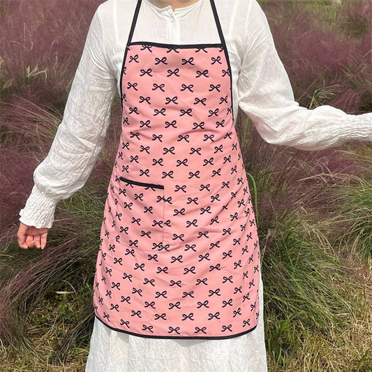 BOWKNOT FULL BODY WATERPROOF AND OIL-PROOF APRON_CWMM5839