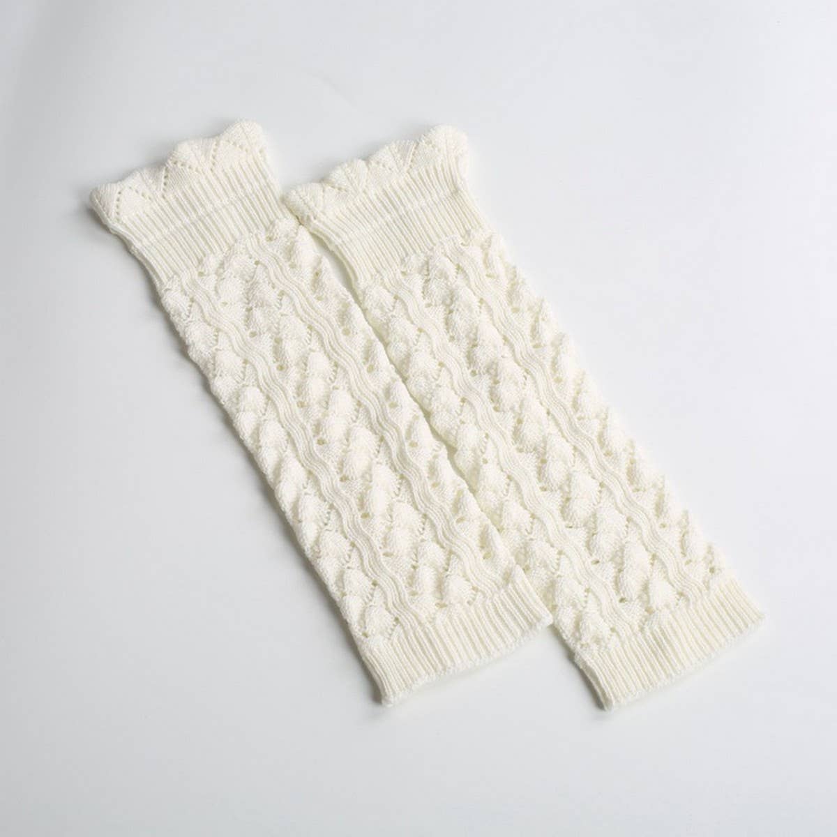 IMITATION LACE LONG LEGGINGS WITH HOLES AND CUFFS