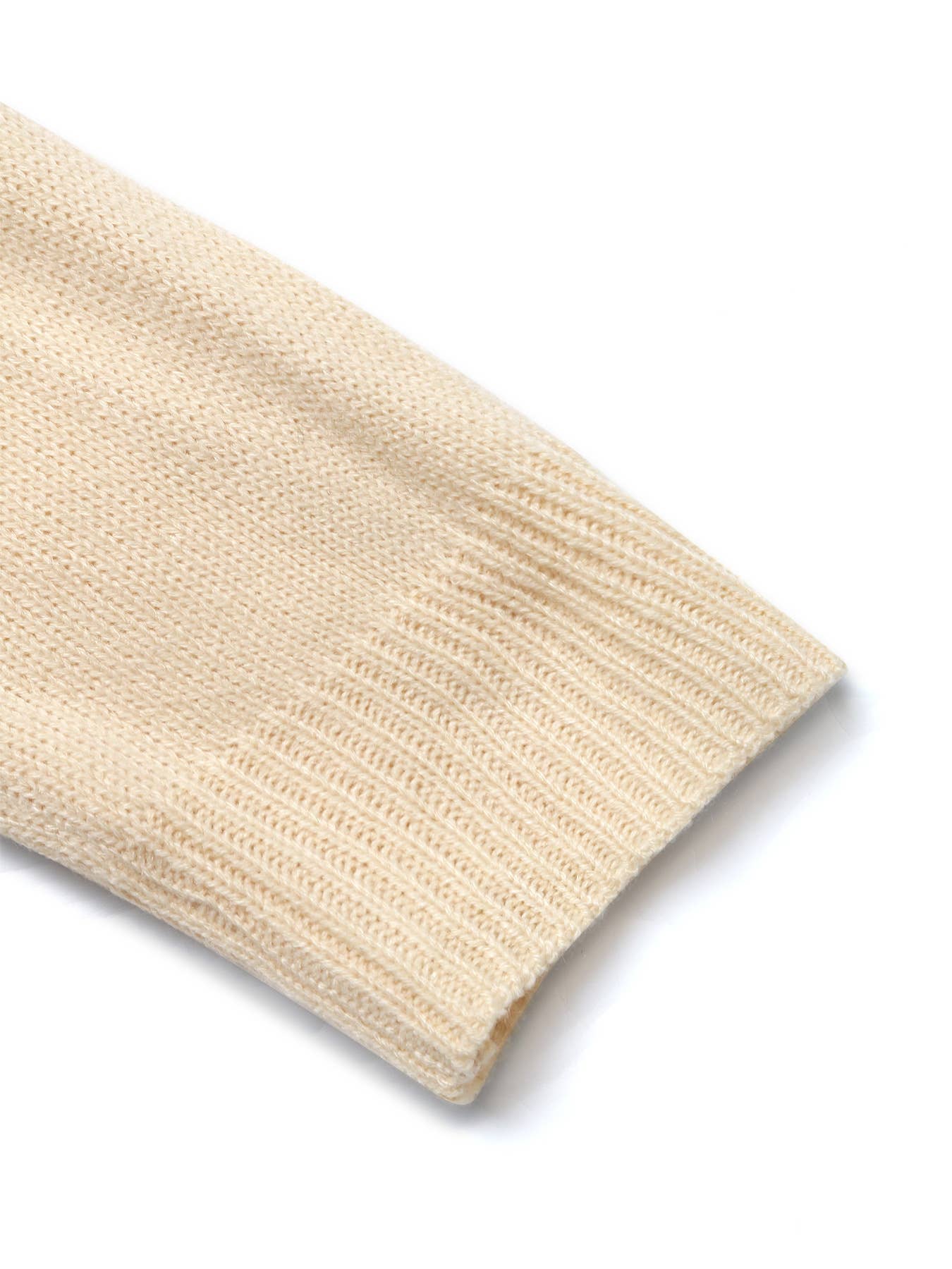 Simple bear jacquard knitted cardigan