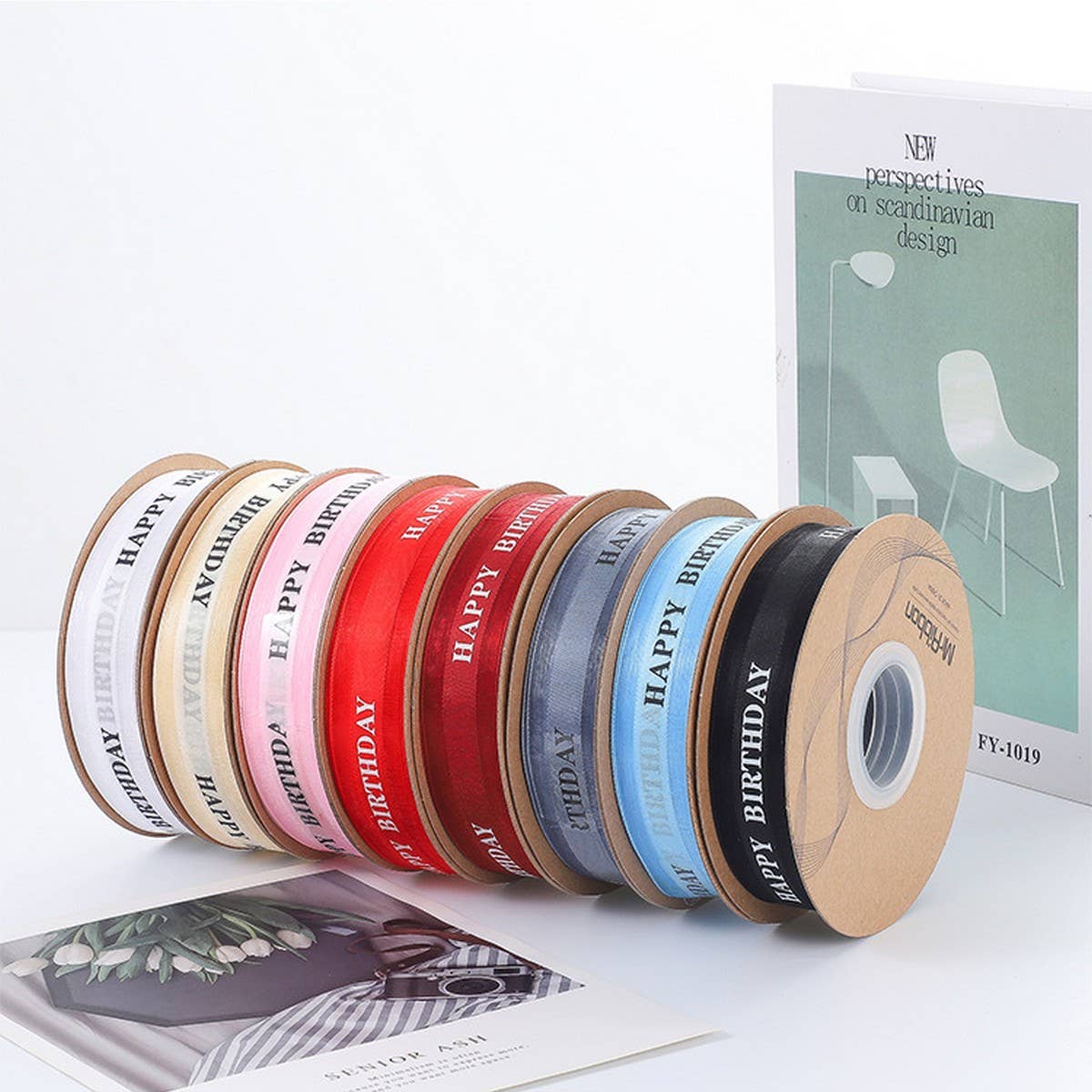 2.5CM FLOWER PACKAGING RIBBON BOW RIBBON_CWMM5784