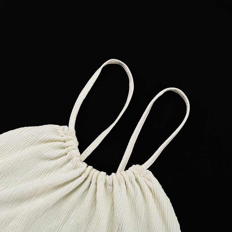 Slip pleated slim-fit mini fragrance suit