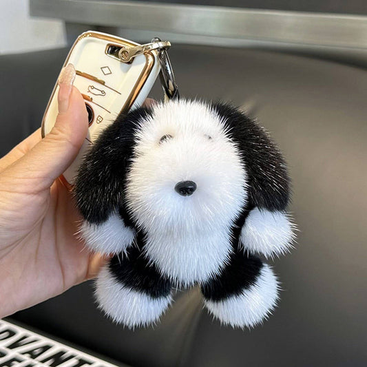 CUTE PUPPY CAR KEYCHAIN BAG PENDANT ORNAMENT
