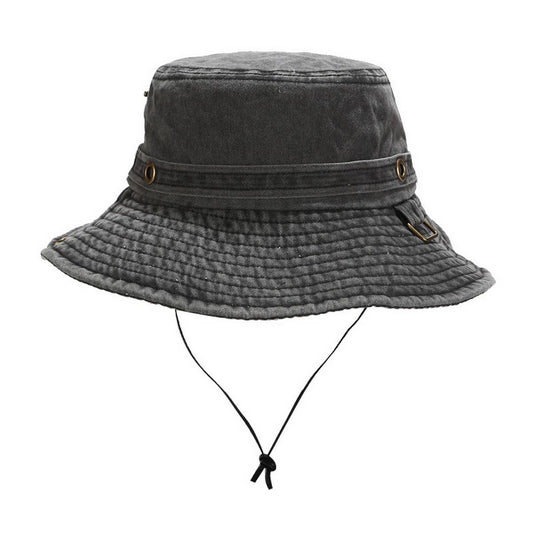 Washed Camo Cotton Bucket Hat for Outdoor Travel_CWAH3840