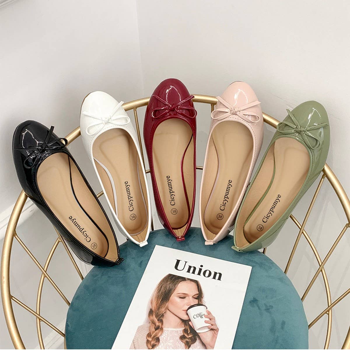FLAT BOTTOM SOFT LEATHER BOW CASUAL WOMEN SHOES