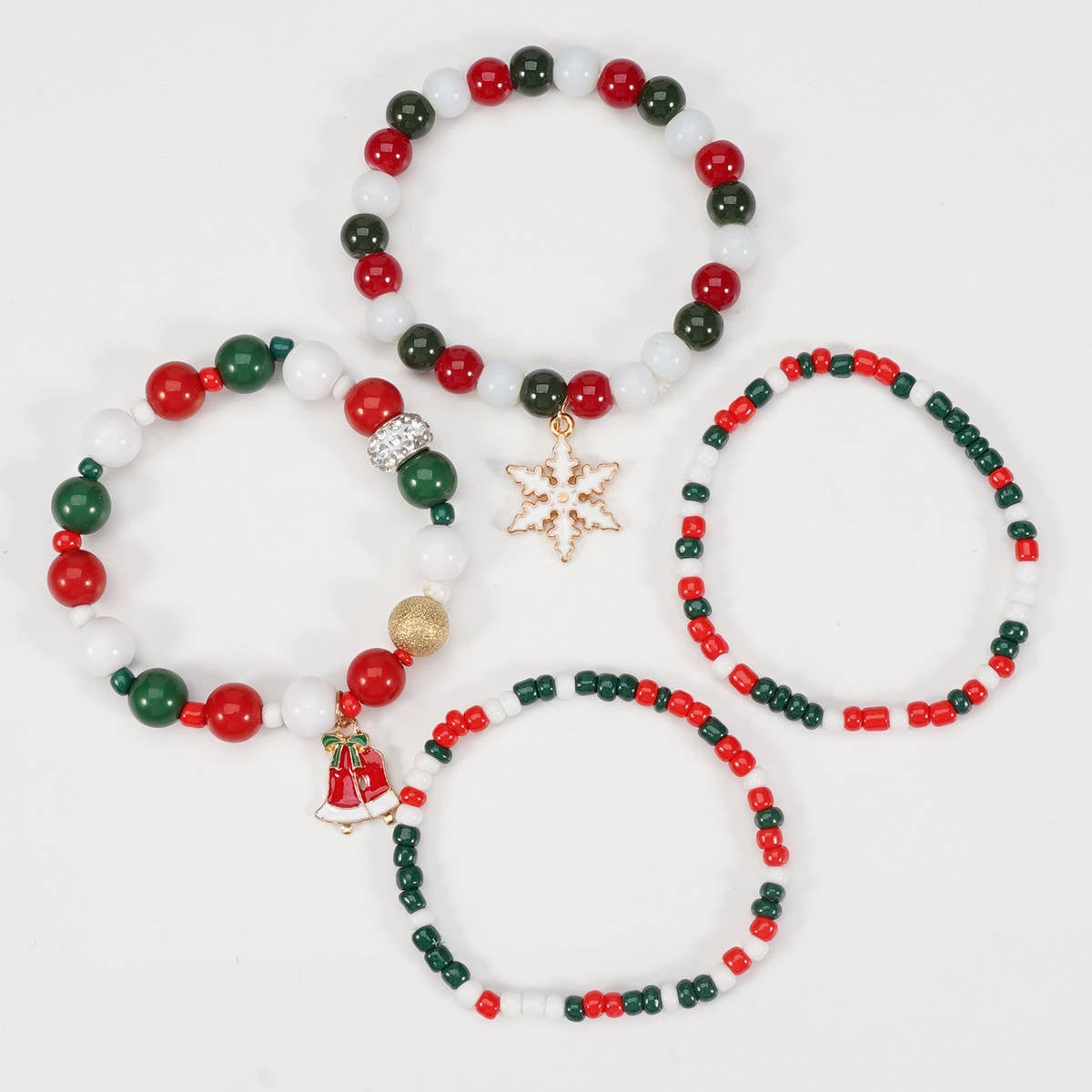 2024 NEW CHRISTMAS BEADED ELASTIC ROPE BRACELET_CWAJE2207