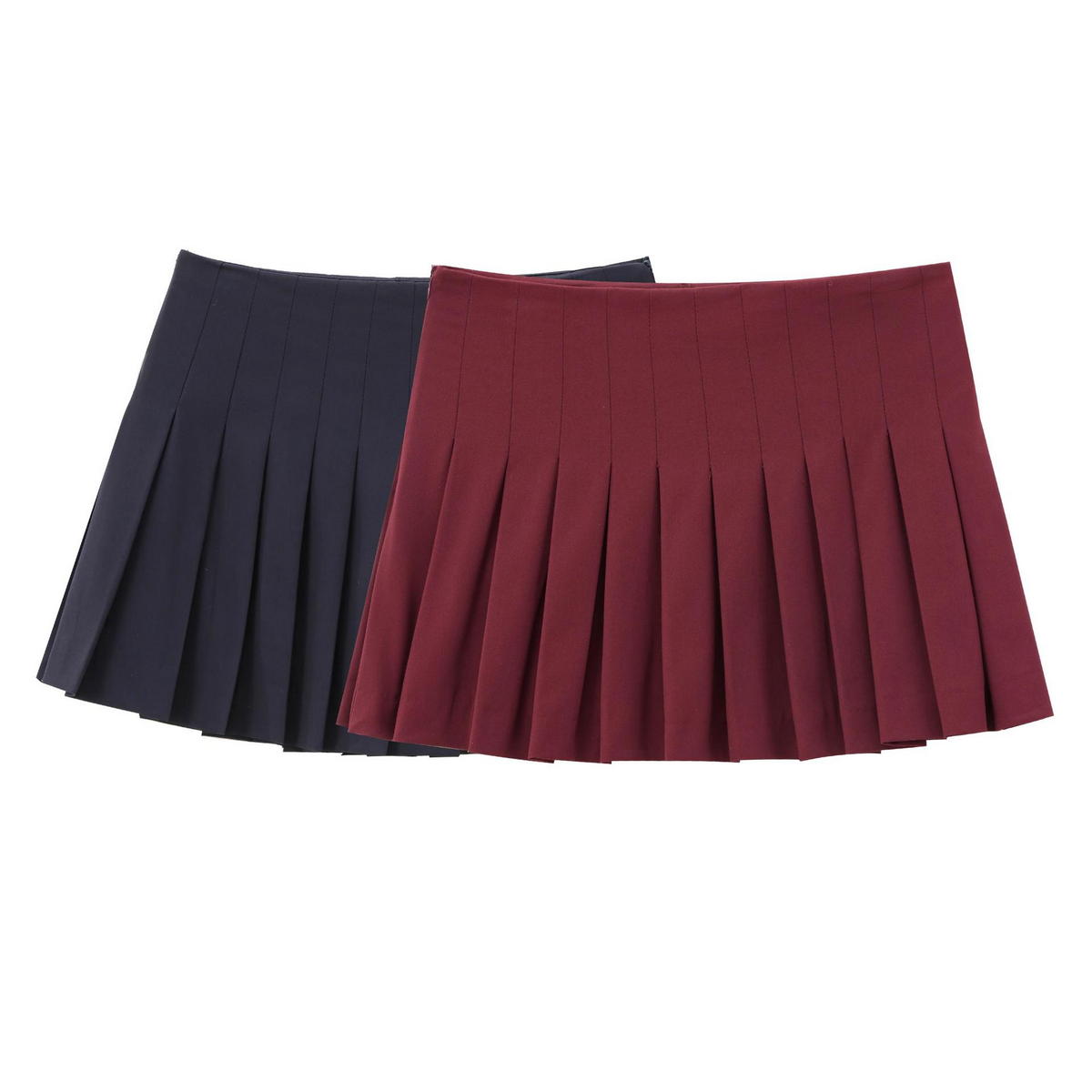Wide Pleated Skirt for Women, French Chic Style