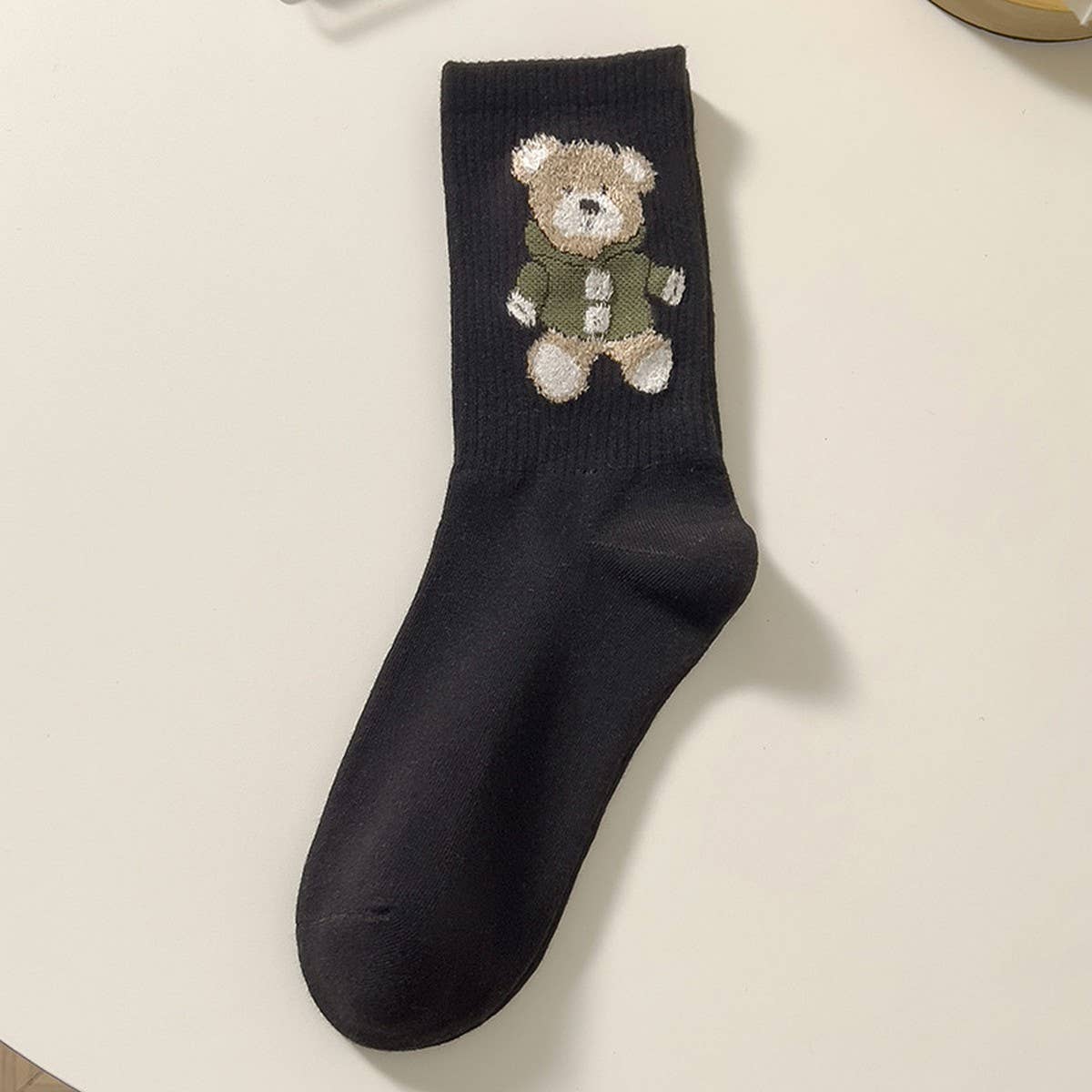 CUTE CARTOON BEAR WOMEN'S MID-LENGTH SOCKS