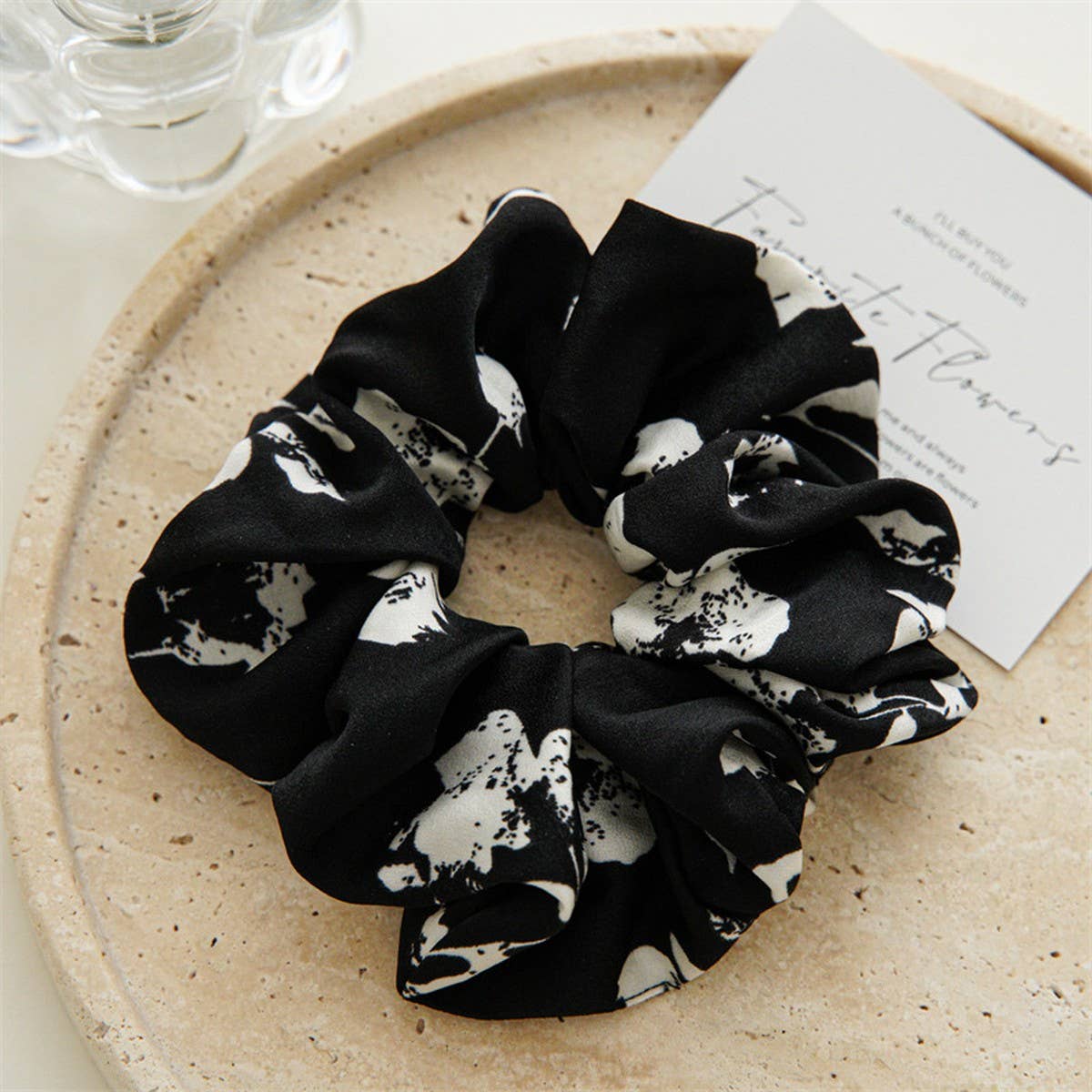 INK ROSE PRINTED HAIR BAND_CWAHA0792