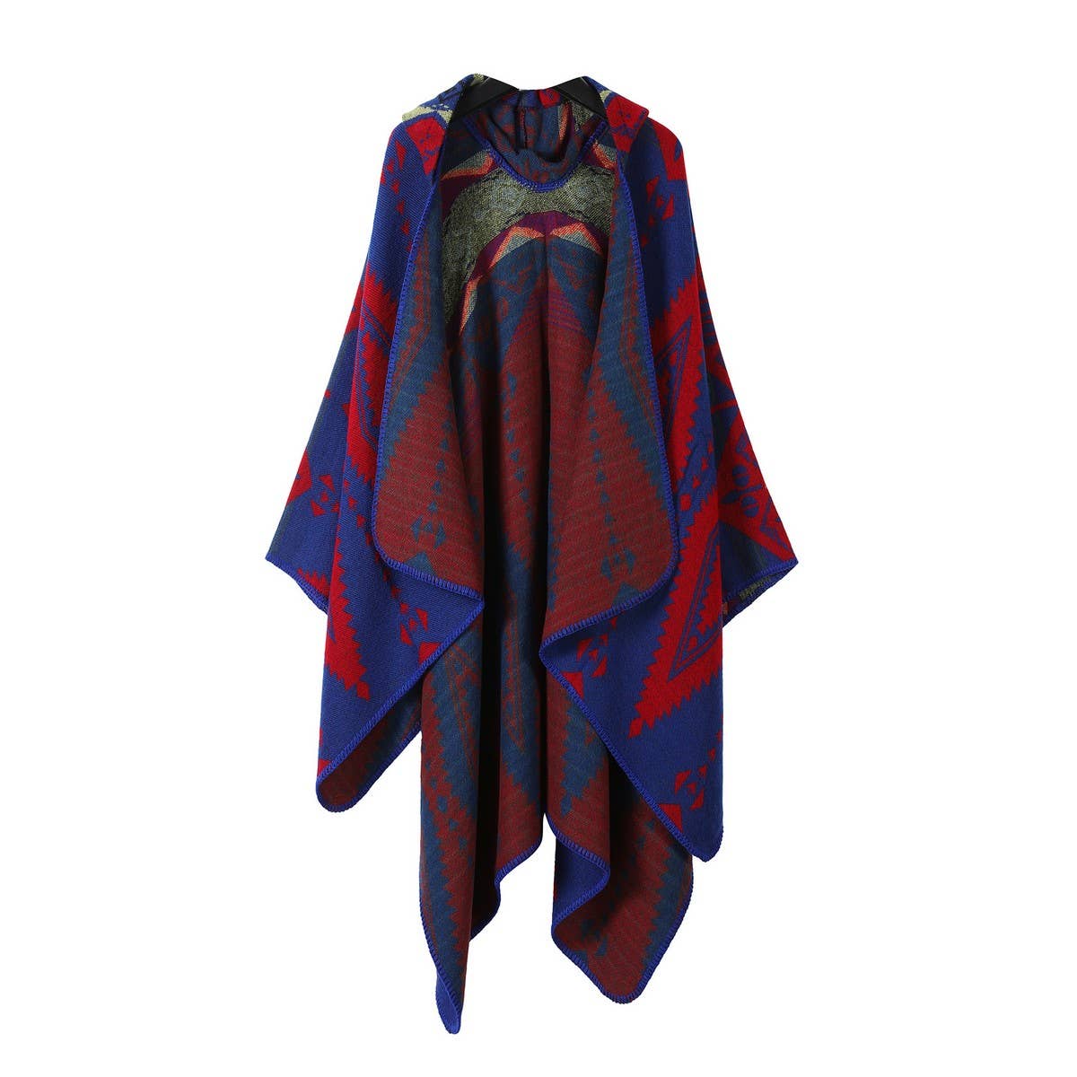 HOODED CAPE SCARF WEAR ETHNIC STYLE SHAWL