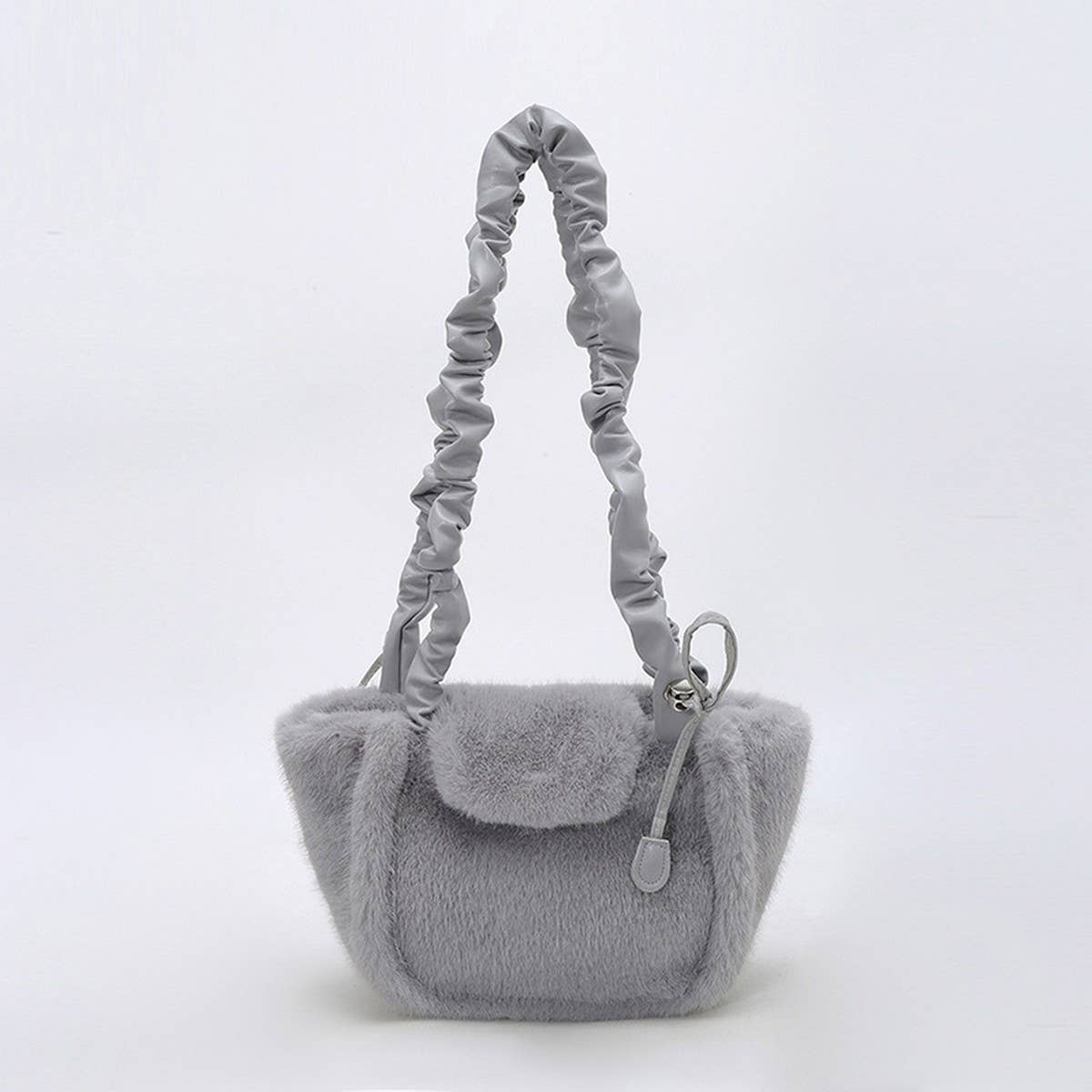 Elegant Fluffy Plush Handbag for Women_CUAB00545