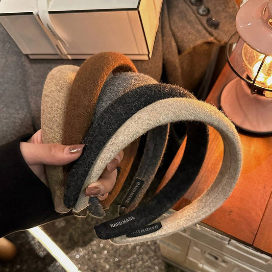 VERSATILE WOOL HIGH SKULLHEADBAND HEADDRES HAIRPIN