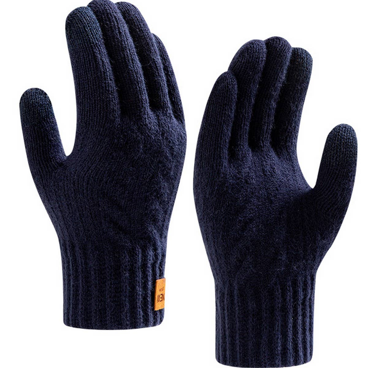 CWAG00546_MEN WINTER THICK KNIT TOUCHSCREEN GLOVES