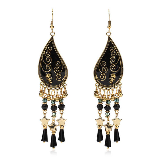 CWMM10460_HALLOWEEN PUMPKIN GHOST SKULL SPIDERWEB EARRINGS