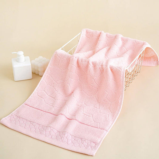 PURE COLOR COTTON QUALITY FLOWER THICK WOOL TOWEL_CWMM2299