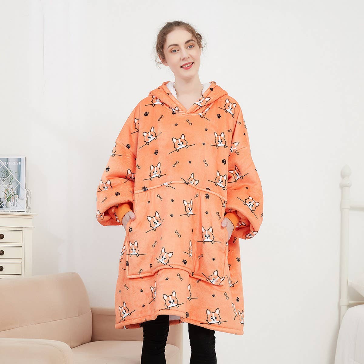Wearable TV Blanket Hoodie Pajamas