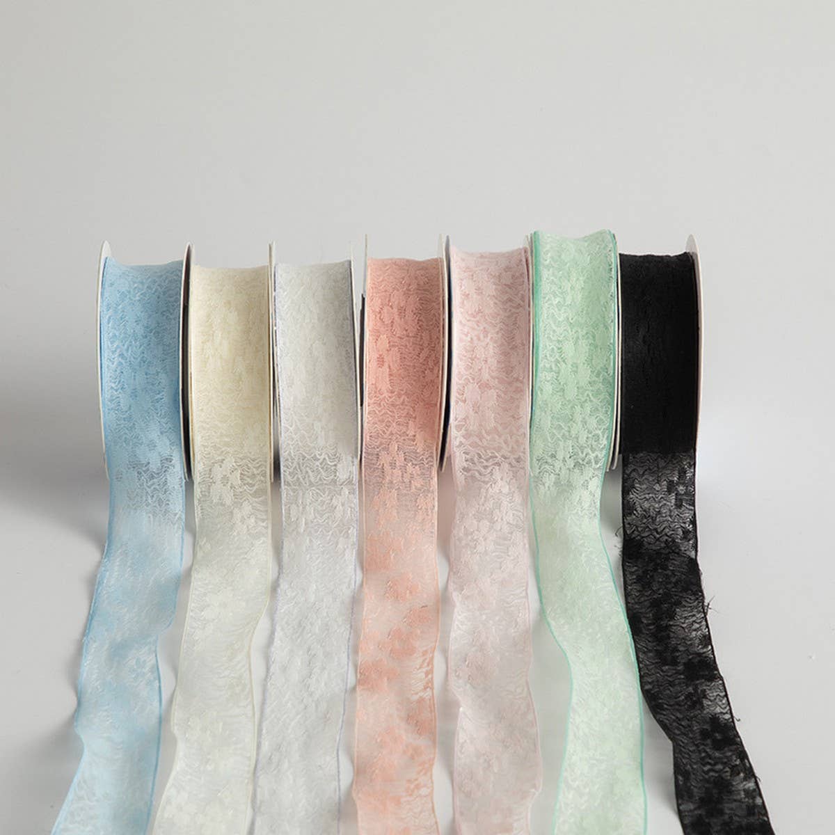 WATER RIPPLE HOLLOW JACQUARD EMBROIDERY RIBBON