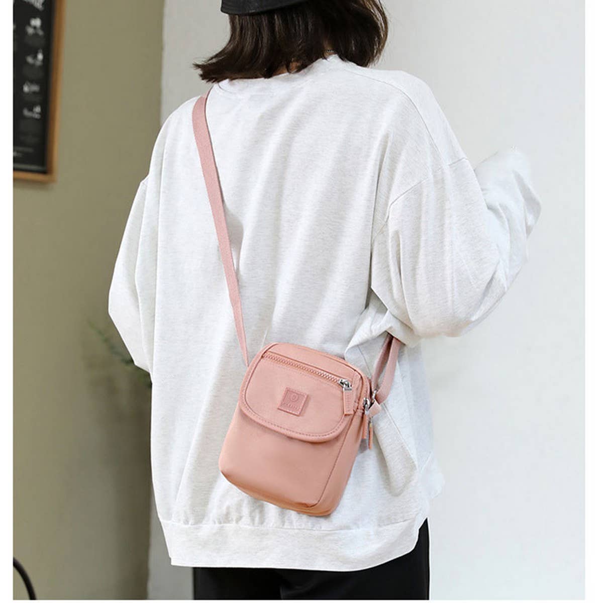 VERSATILE MINI CANVAS SHOULDER CROSSBODY BAG_CWAB3529