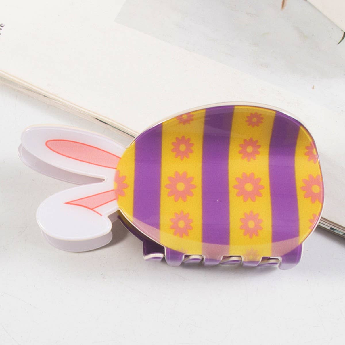 CWAHA1427_CARTOON RABBIT HAIR CLAW CLIP