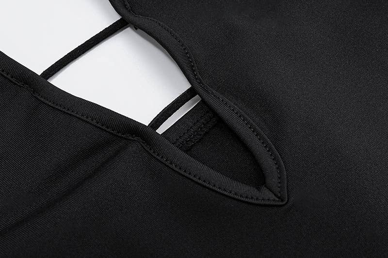 Trendy Backless Deep V Slim Fit Sleeveless Top