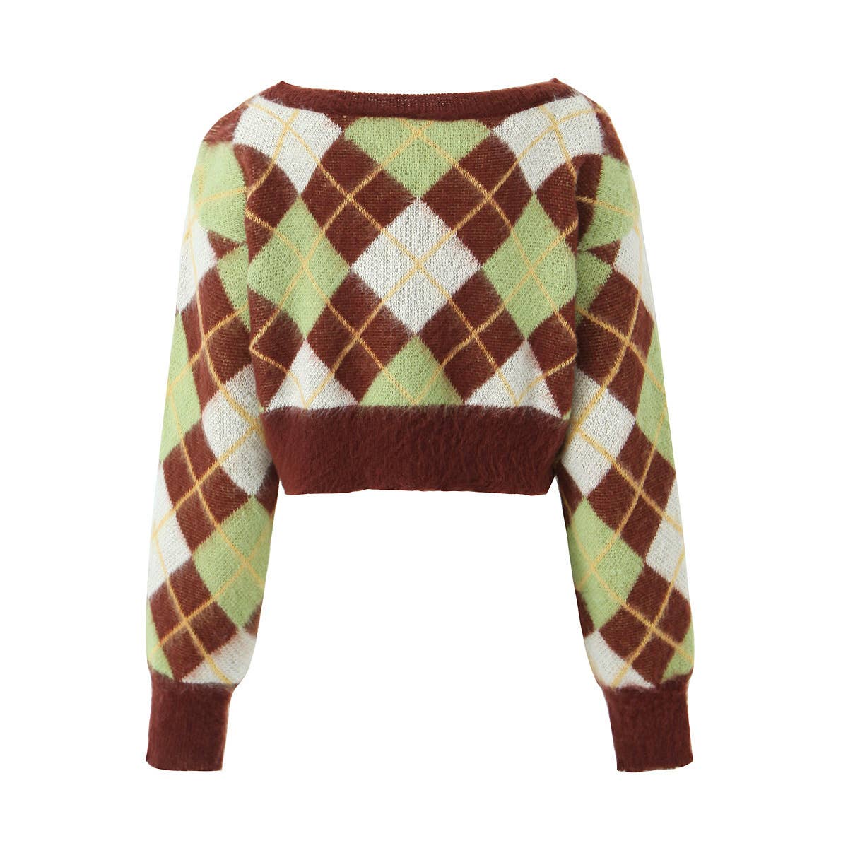 Straight-neck, off-the-shoulder pullover sweater