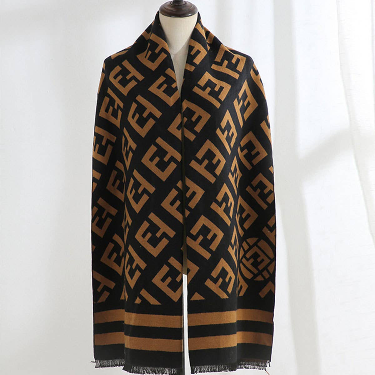 Double-Sided Faux Cashmere Scarf??Warm Shawl