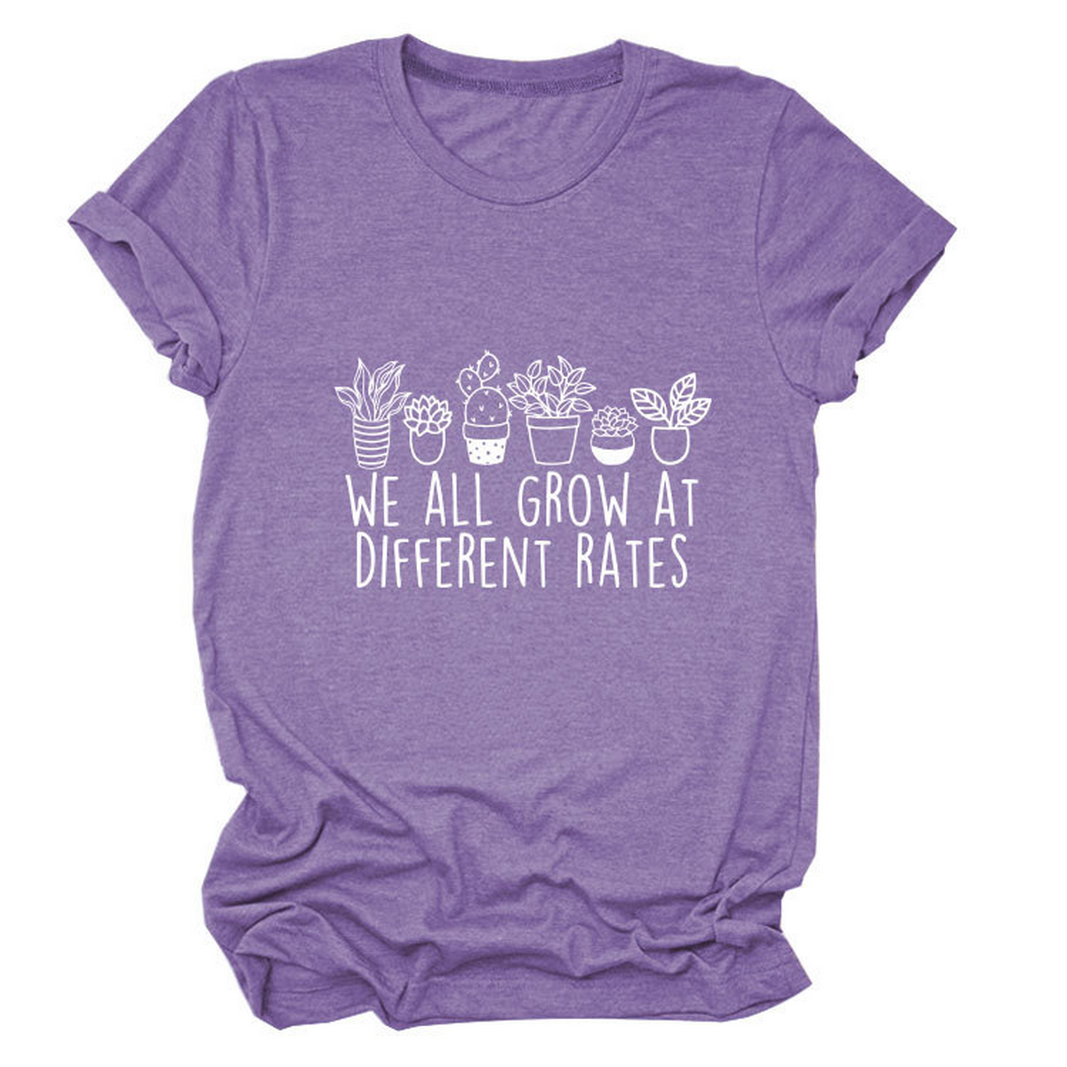Printed Crew Neck Tee, We All Grow Graphic_CWTTS1493