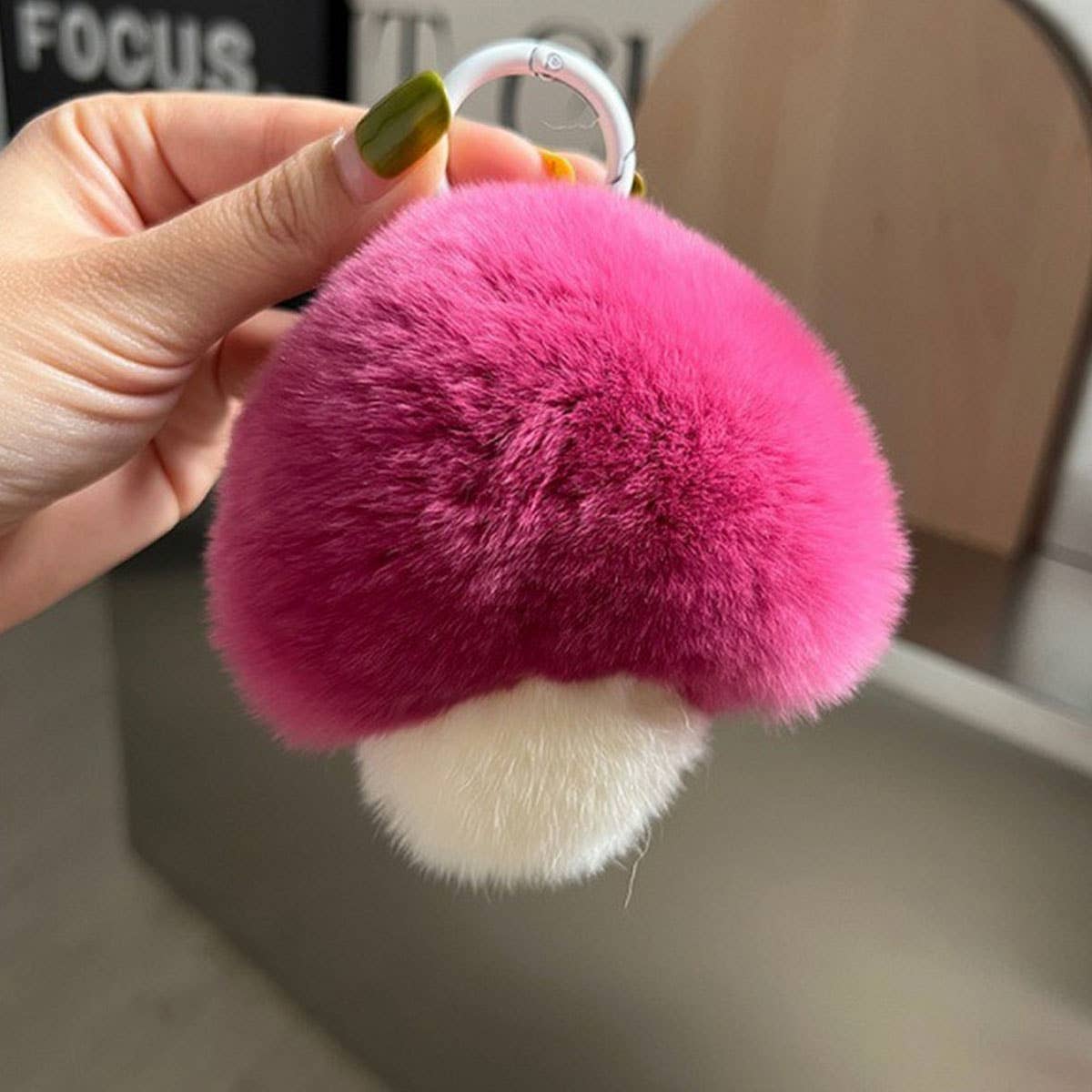 CUTE MUSHROOM KEYCHAIN PENDANT PLUSH ORNAMENT