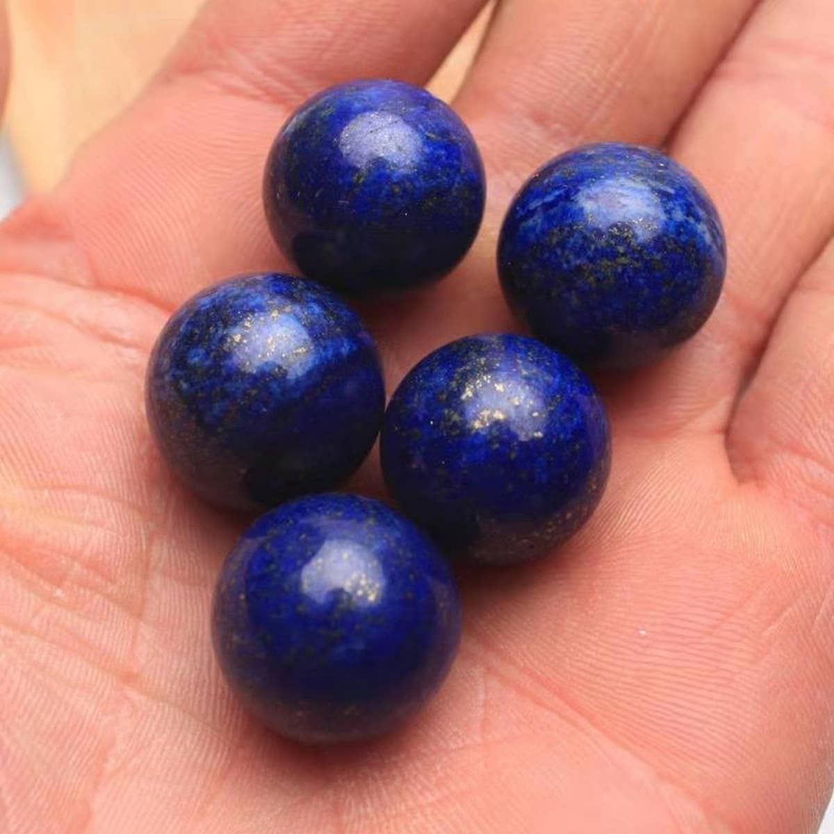 Natural Lapis Lazuli Crystal Ball Set