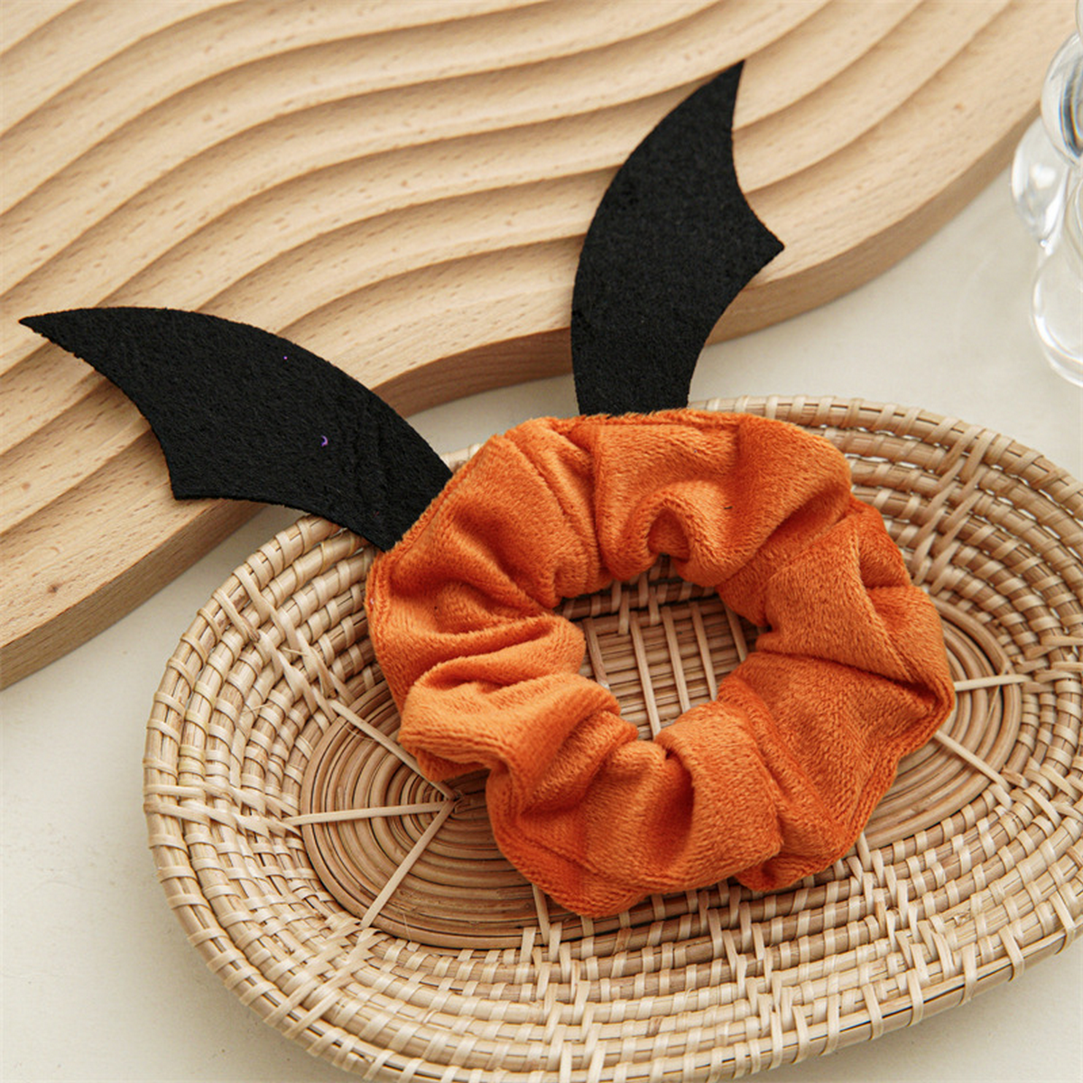 Bat Reindeer Scrunchie,Holiday Hair Tie for Women_CWAHA1461