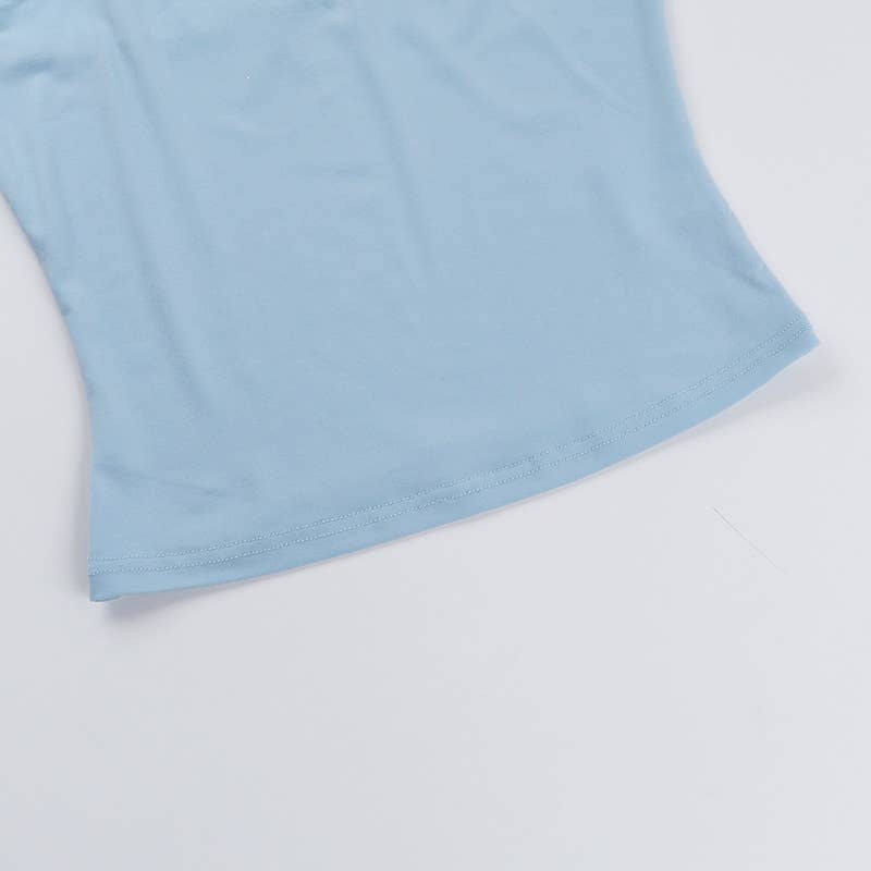 sexy strapless short slim-fit top