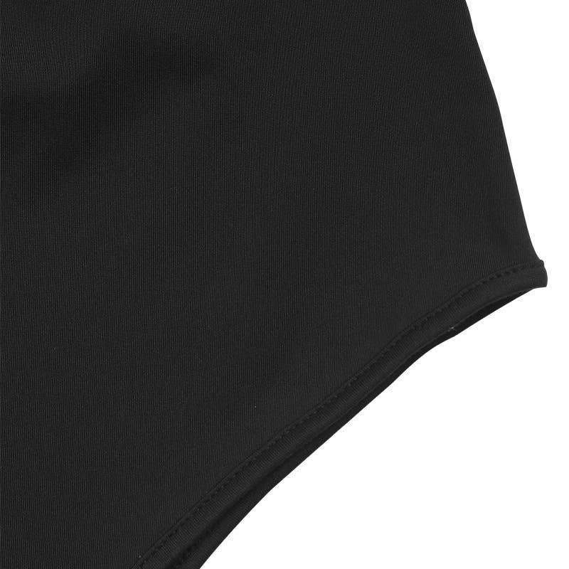 Solid-color knotted round-neck jumpsuit