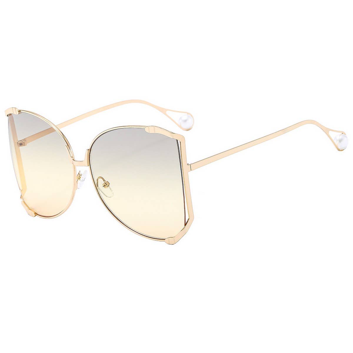 Runway Oversized Sunglasses with Gem Arms